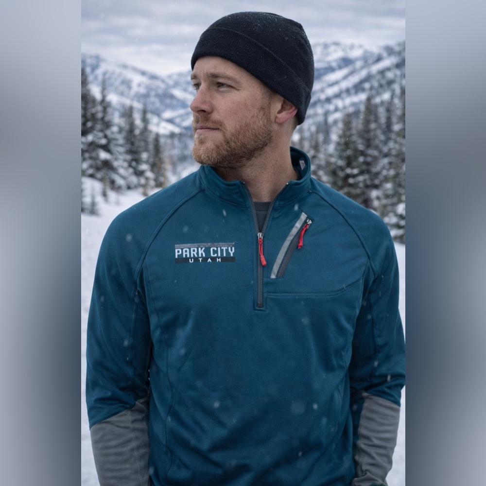 Outfitter Trading Co Fleece 1/4 Zip Pullover Men’s S / Women’s M Blue Park City